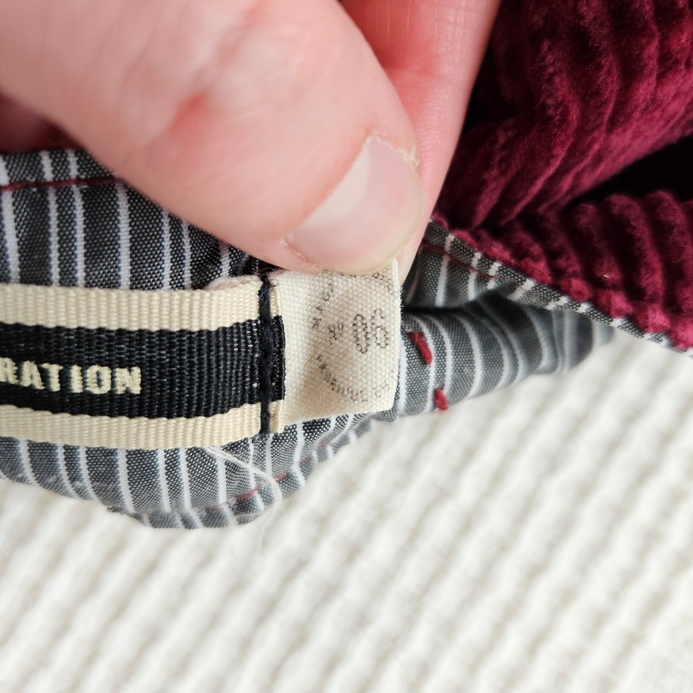 Daughters of the Liberation 70s Retro Wide Wale Corduroy Short Indie Red Women M - Picture 4 of 11